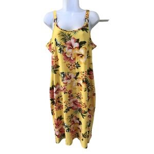 Jolie &Joy yellow floral Cottage Core sleeveless sundress size 3X